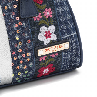 TORBA NICOLE LEE JS17045 DENIM PATCH FW2024 