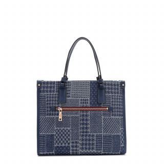 TORBA NICOLE LEE JS17047 DENIM PATCH FW2024 