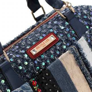 TORBA NICOLE LEE JS17051 DENIM PATCH FW2024 