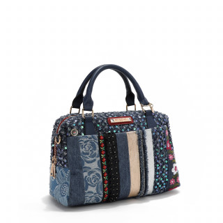 TORBA NICOLE LEE JS17051 DENIM PATCH FW2024 