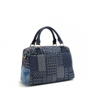 TORBA NICOLE LEE JS17051 DENIM PATCH FW2024 