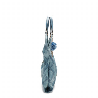 TORBA NICOLE LEE P17089 BLUE CHAIN FW2024 