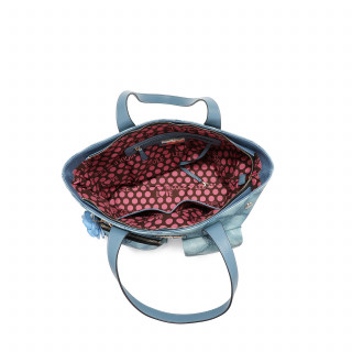 TORBA NICOLE LEE P17090 BLUE CHAIN FW2024 