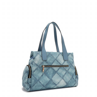 TORBA NICOLE LEE P17091 BLUE CHAIN FW2024 