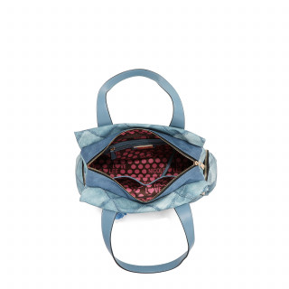 TORBA NICOLE LEE P17091 BLUE CHAIN FW2024 