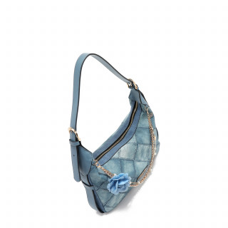 TORBA NICOLE LEE P17092 BLUE CHAIN FW2024 