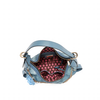 TORBA NICOLE LEE P17092 BLUE CHAIN FW2024 