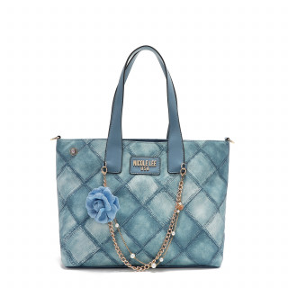 TORBA NICOLE LEE P17093 BLUE CHAIN FW2024 