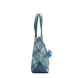 TORBA NICOLE LEE P17093 BLUE CHAIN FW2024 