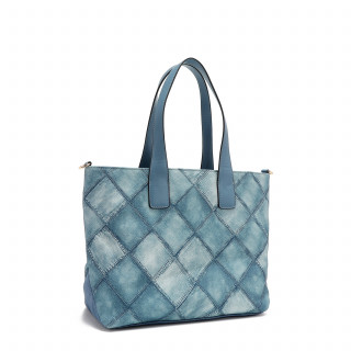 TORBA NICOLE LEE P17093 BLUE CHAIN FW2024 