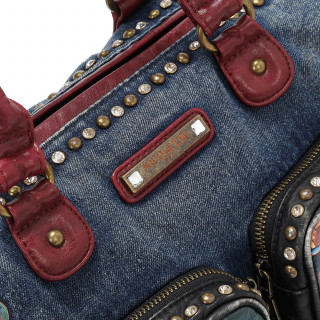 TORBA NICOLE LEE JS17130 DENIM HOLLYWOOD DRIVE FW2024 