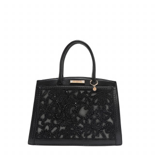 TORBA NICOLE LEE ELEGANT P17098 BLACK FW2024 