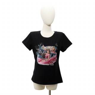 MAJICA NICOLE LEE TOP7701 HOLLYWOOD DRIVE 2XL BK  FW2024 
