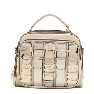 TORBA NICOLE LEE P17202 LOGO GOLD SS2025 
