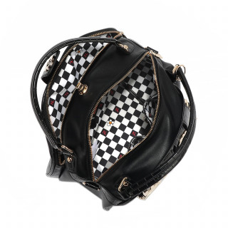 TORBA NICOLE LEE P17204 LOGO BLACK SS2025 