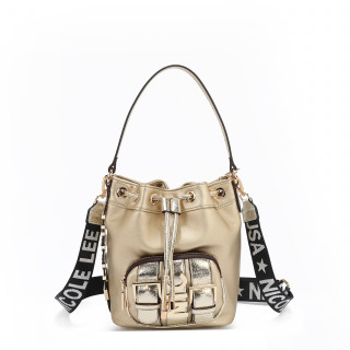 TORBA NICOLE LEE P17207 LOGO GOLD SS2025 