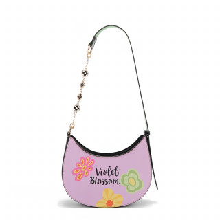 TORBA NICOLE LEE VB17241 LOGO VIOLET BLOSSOM SS2025 