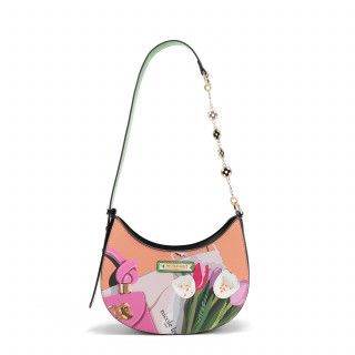 TORBA NICOLE LEE VB17241 LOGO VIOLET BLOSSOM SS2025 