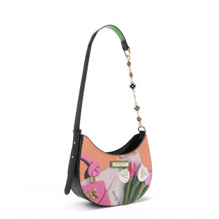 TORBA NICOLE LEE VB17241 LOGO VIOLET BLOSSOM SS2025 