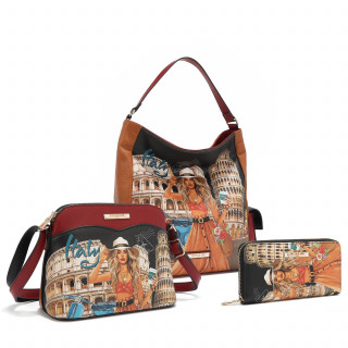 SET 3PCS NICOLE LEE SET17296 MARTHA TRAVELS ITALY SS2025 
