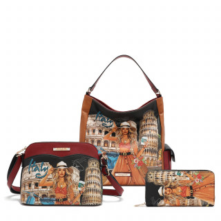 SET 3PCS NICOLE LEE SET17296 MARTHA TRAVELS ITALY SS2025 