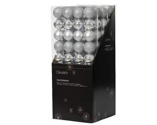 KUGLA NOVOGODIŠNJA 10/1 6CM SILVER 020171 