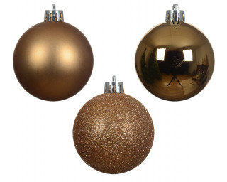 KUGLA NOVOGODIŠNJA 14/1 3CM BROWN 022483 