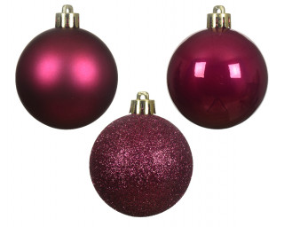 KUGLA NOVOGODIŠNJA 14/1 3CM RED ORANGE 022693 