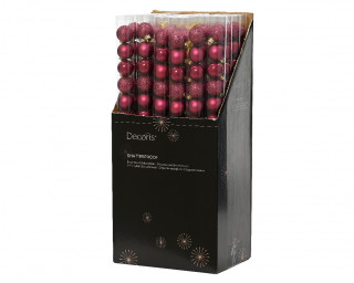 KUGLA NOVOGODIŠNJA 14/1 3CM RED ORANGE 022693 