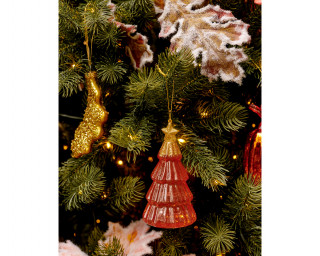 NOVOGODIŠNJI UKRAS JELKA 12.6CM ORANGE 121734 