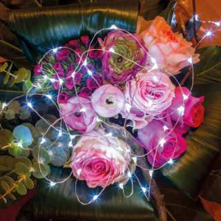 LAMPICE NOVOGODIŠNJE 95CM SILVER/COOL WHITE 485027 