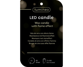 SVEĆA DEKORATIVNA ZELENA SA LED SVETLOM 5.8X27.8CM 487361 