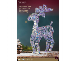 FIGURA NOVOGODIŠNJA IRVAS SA LAMPICAMA 10X30X50CM 487946 