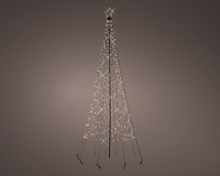 FIGURA NOVOGODIŠNJA SA LED SVETLOM OBLIK JELKE 320CM 8 FUNKCIJA OUTDOOR 490317 