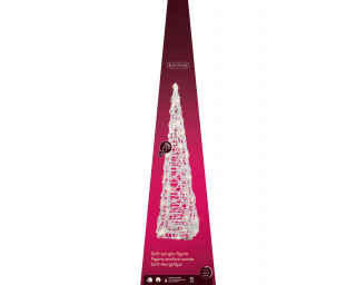 FIGURA NOVOGODIŠNJA SA LED SVETLOM OBLIK KUPE 58CM OUTDOOR 491436 