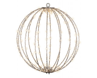 FIGURA NOVOGODIŠNJA LOPTA SA LED SVETLOM 38CM OUTDOOR 491562 