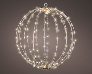 FIGURA NOVOGODIŠNJA LOPTA SA LED SVETLOM 38CM OUTDOOR 491562 