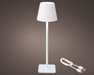 LAMPA METALNA 11X37CM BELA 894378 