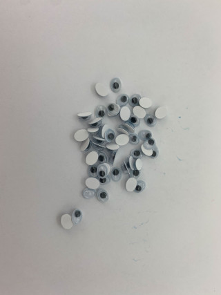 DEKORATIVNE OČI SAMOLEPLJIVE 8X10MM 25kom UNL-2494 OCTOPUS 