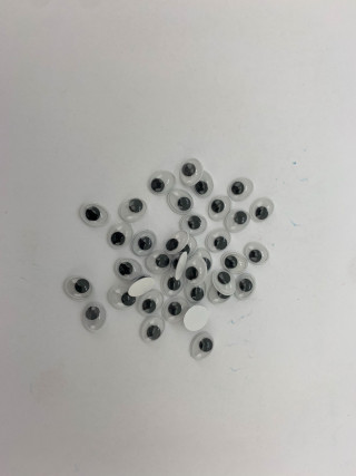 DEKORATIVNE OČI SAMOLEPLJIVE 5X7MM 30kom UNL-2495 OCTOPUS 