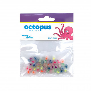 DEKORATIVNE PERLE SVETLEĆE 7mm 50kom UNL-2402 OCTOPUS 