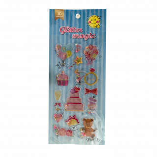 STIKERI 3D GLITTER MAGIC FAC 