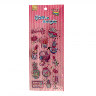 STIKERI 3D GLITTER MAGIC FAC 