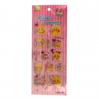 STIKERI 3D GLITTER MAGIC FAC 