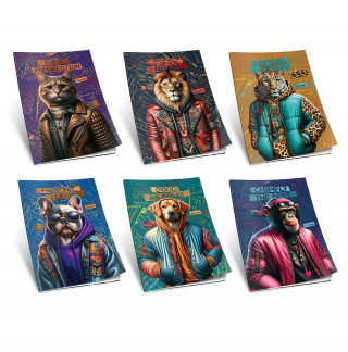 SVESKA A4 DIKTO 40L 80g FASHION ANIMALS 