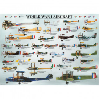 PUZZLE 1000 DELOVA 6000-0087 WORLD WAR I AIRCRAFT 