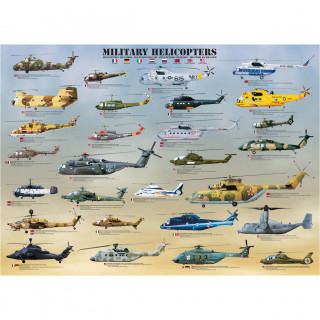 PUZZLE 1000 DELOVA 6000-0088 MILITARY HELICOPTERS 