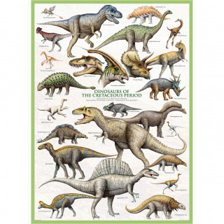 PUZZLE 1000 DELOVA 6000-0098 DINOSAURUS OF CRETACEOUS PERIOD 
