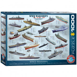 PUZZLE 1000 DELOVA 6000-0133 WW II WARSHIPS 