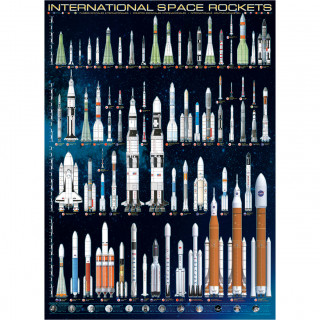 PUZZLE 1000 DELOVA 6000-1015 INTERNATIONAL SPACE ROCKETS 